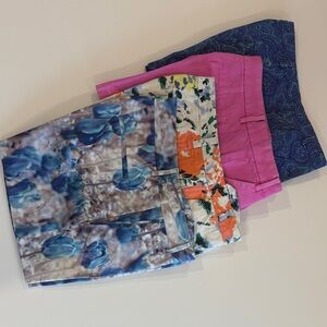 Colorful Patterned Shorts Set of 4